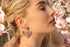 Half Moon Fringe Earrings - Pink
